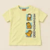 Pepco Kids light yellow Garfield Expressions t-shirt, size 18–24 months, front