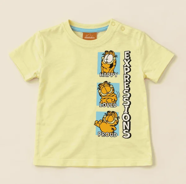 Garfield Expressions tee, light yellow