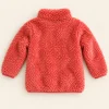 Lupilu coral sherpa fleece jacket, baby size 6–9 months, back