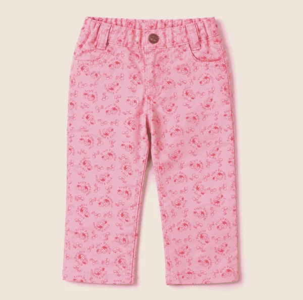 Fruit Paradise print trousers, pink