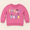 So Cute pink sweatshirt with a Friend of Dogs slogan print, baby size 9–12 months, front