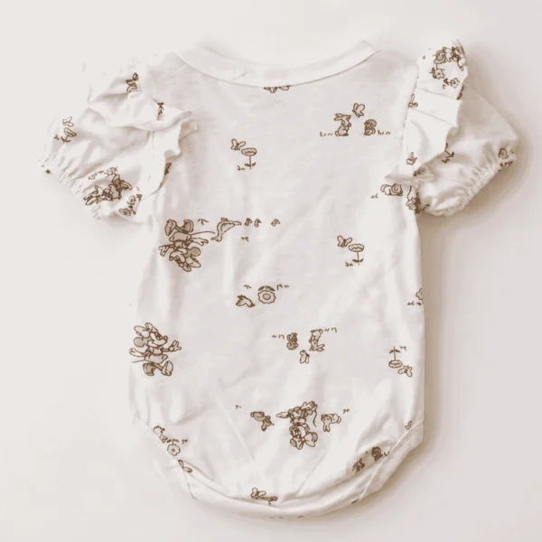 Disney at Pepco white Minnie Mouse bodysuit, baby size 0–3 months, back