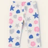 pack_of_1_2.png Pepco Baby white leggings with a pink and blue shell and starfish print, baby size 9–12 months