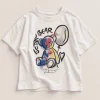 Pepco off-white oversized t-shirt with a teddy bear print, teen size, front