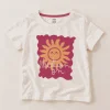Pepco white t-shirt with a pink Vacation On sun print, kids size 4–5 years, front