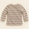 Ergee long-sleeve top in brown and olive stripes, size 4-6 months (68 cm), back