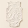 So Cute sleeveless bodysuit in oatmeal, 3–6 months, back view