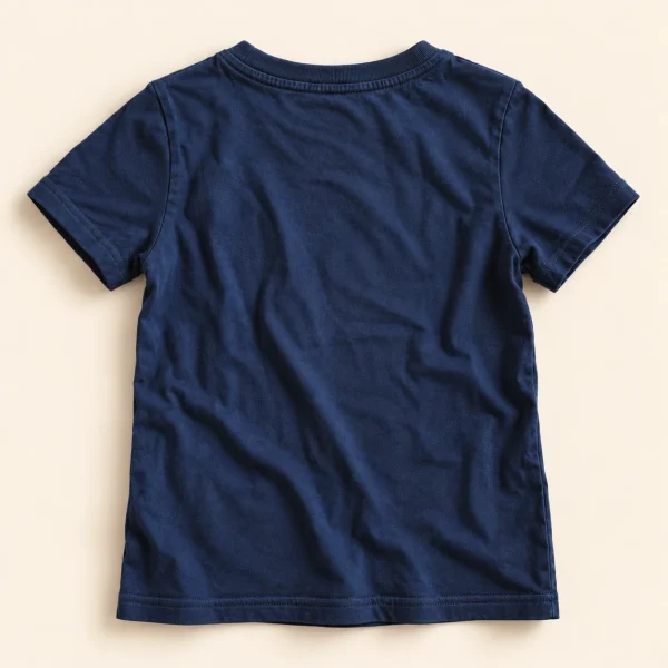 H&M tee in navy, size 8-10 years (134 cm), plain back