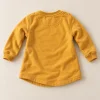 LOVE sweatshirt, mustard Liegelind by NKD LOVE sweatshirt in mustard, 9–12 months, back with longer curved dipped hem
