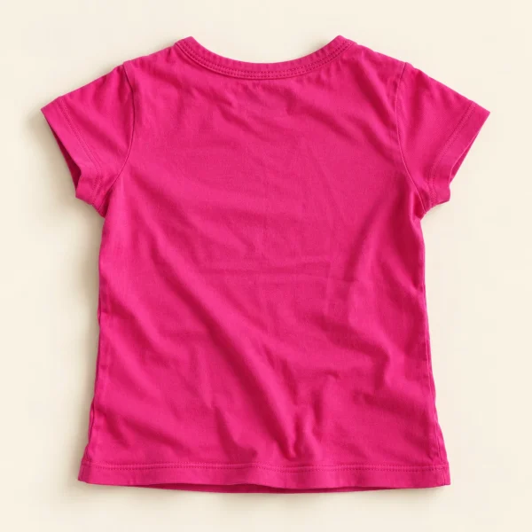 lupilu-sweetheart-slogan-tee-fuchsia-92-back Lupilu tee in fuchsia, size 18-24 months (86/92 cm), plain back