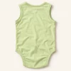 So Cute sleeveless bodysuit in light green, 3–6 months, back view