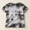 FB Sister tie-dye tee in black and grey, teen XS, back of the tie-dye pattern